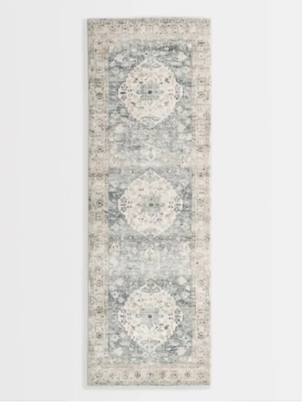 Kirkland's Rosette Dusty Aqua Runner
